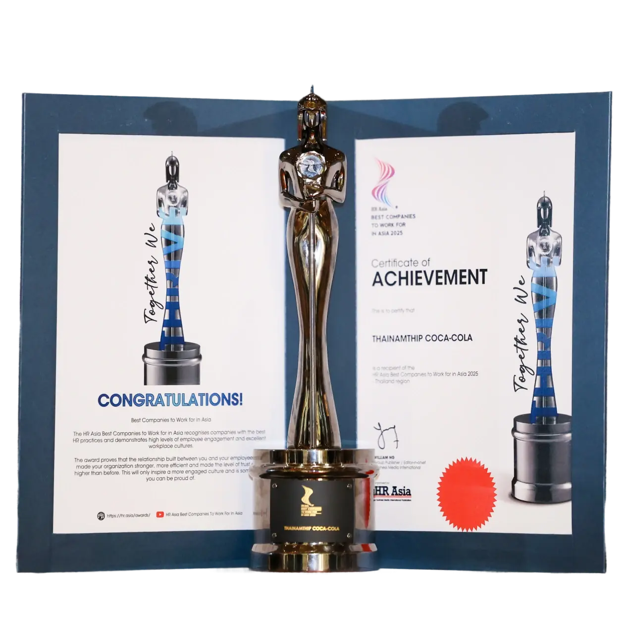 Best Companies to Work for in Asia 2025 จาก HR Asia | ThaiNamthip Coca-Cola