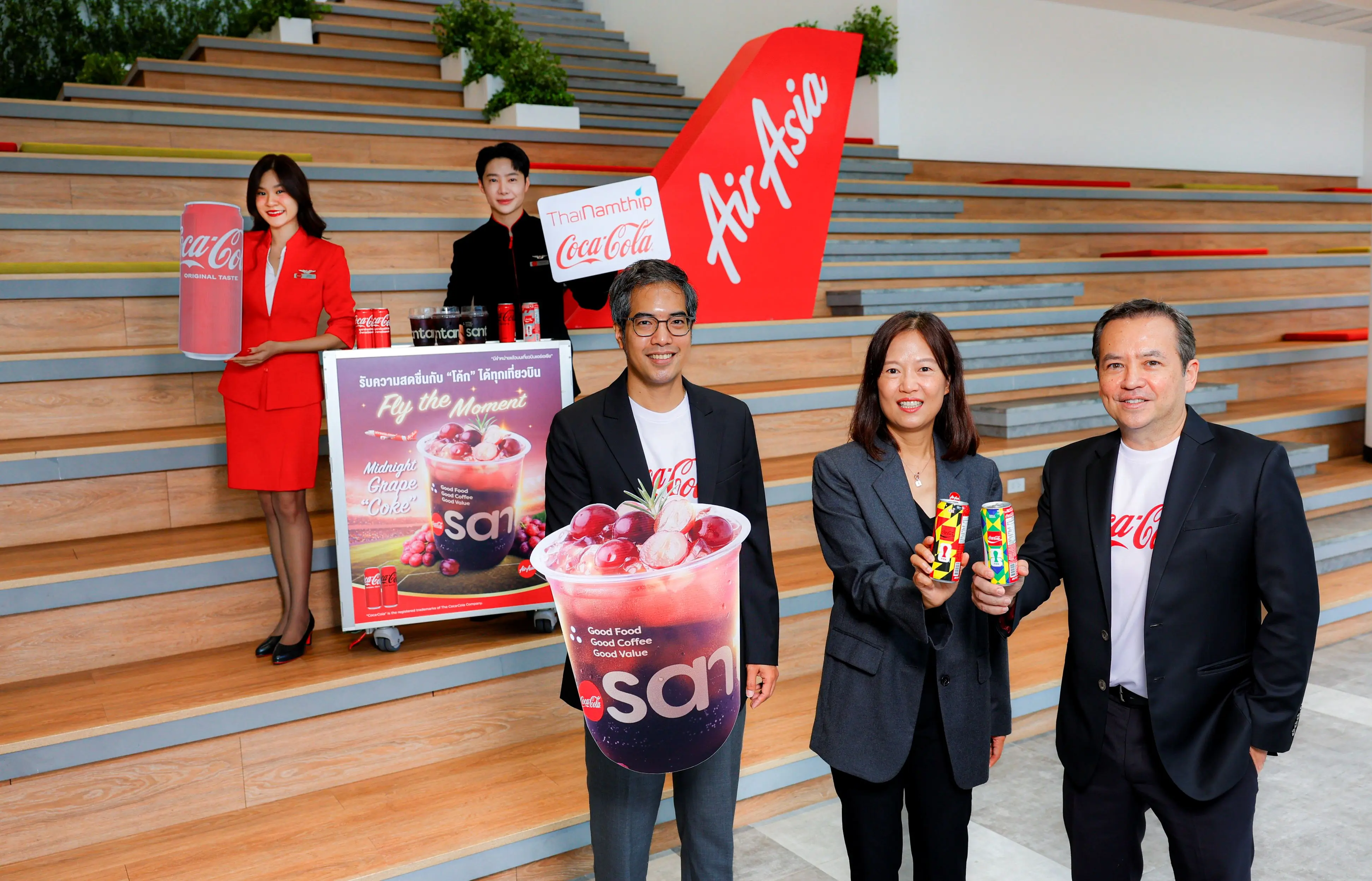 ไทยน้ำทิพย์ โคคา-โคล่า และ แอร์เอเชีย เปิดตัวเมนูใ | ThaiNamthip Coca-Cola